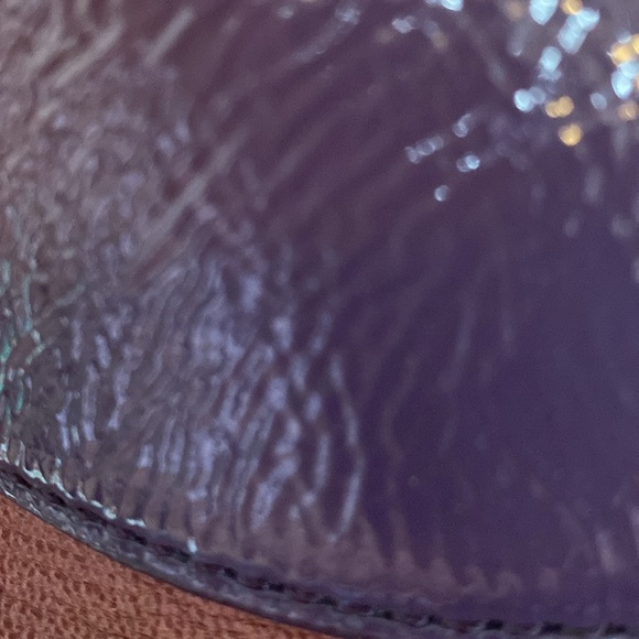 ** FLASH SALE**Noel Kate Spade  purple patent leather and brown tote - Picture 15 of 16